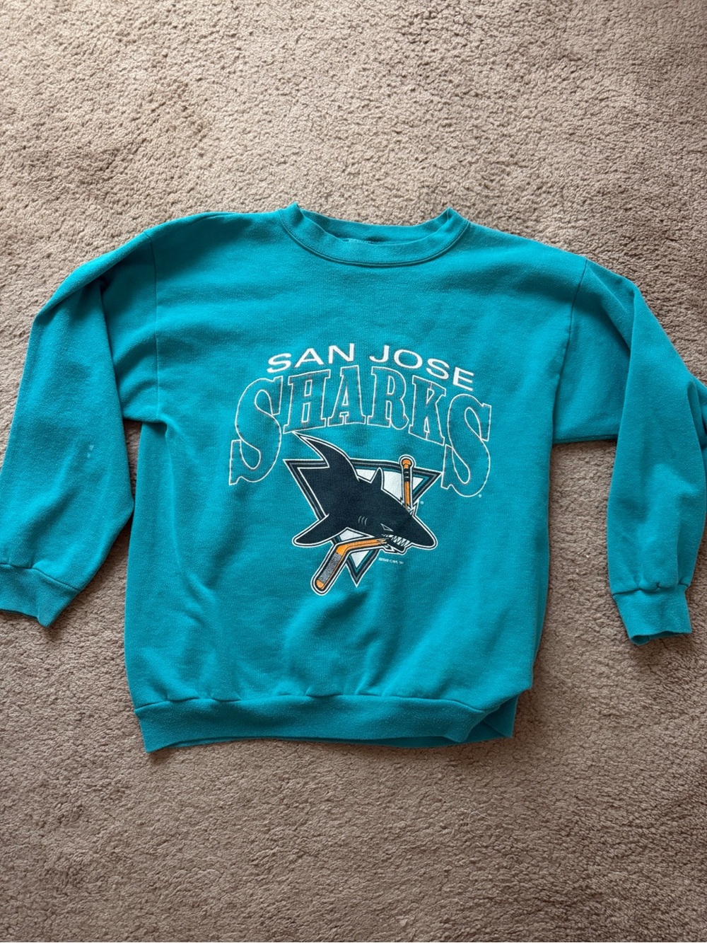 Vintage 90s NHL San Jose Sharks Crewneck